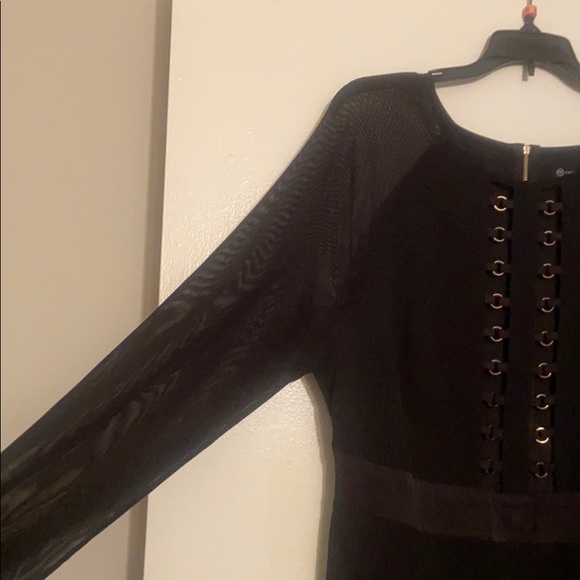 FTF Sheer Longsleeved Black Sexy Dress - Picture 7 of 7